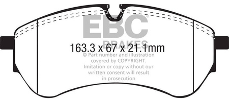 DPX2338 - Sada brzdových destiček Série ULTIMAX2 EBC Brakes