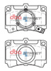 Přední brzdové destičky DBA Brake Pads Street Series Ceramic - DB406SS FORD S.Africa Laser Meteor Tonic KIA Rio DC MAZDA 121 323 AZ-3 Demio Familia