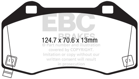 DPX2286 - Sada brzdových destiček Série ULTIMAX2 EBC Brakes