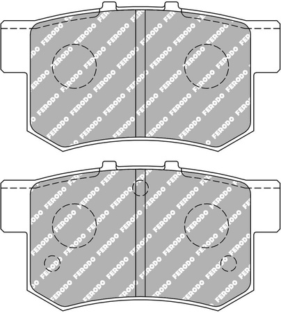 Zadní brzdová destička Ferodo Racing DS1.11 FCP956W HONDA Accord Accord Aerodeck Coupe ACCORD V CC CD CE CF Civic VII CR-Z ZF1 Integra DC2 DC5 Legend Prelude S2000 Shuttle MG ZR ZS ROVER 618 620 623 SUZUKI Swift III