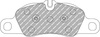 Přední brzdová destička Ferodo Racing DS2500 FCP4805H PORSCHE 718 BOXSTER 982 CAYMAN 911 991 997 Convertible Targa 981 Spyder 987 987 