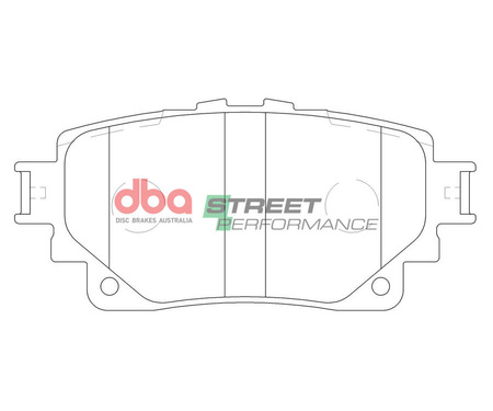 Brzdové destičky DBA Zadní brzdové destičky Street Performance - DB15068SP TOYOTA KLUGER