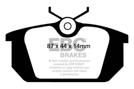 DP596 - Sada brzdových destiček Série ULTIMAX2 EBC Brakes