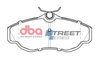 Přední brzdové destičky DBA Brake Pads Street Series Semi-metallic - DB1336SS LAND ROVER Discovery 2 Range P38