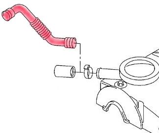 VW T5 Transporter 1.9 TDI Odvětrávací hadice