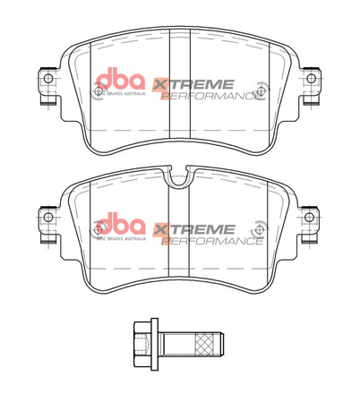 Zadní brzdové destičky DBA Brake Pads Xtreme Performance - DB15032XP AUDI A4 Allroad quattro Mk2 B9 A5 Cabriolet A6 C8 Avant Q5 FY Q7 4M RS4 RS5 S4 S5 SQ5 8Y VOLKSWAGEN Touareg 3rd Gen