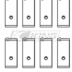 Obal ložiska ojnice King TOYOTA 3SGTE, 16V 2.0L - CR4209XP