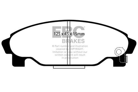 DP1015 - Sada brzdových destiček Série ULTIMAX2 EBC Brakes