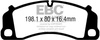 DP82206RP1 - Sada závodních brzdových destiček Série RP-1 Racing EBC Brakes