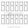 Obal ložiska ojnice King NISSAN VQ35DE, VQ35HR - CR6775XP0.25