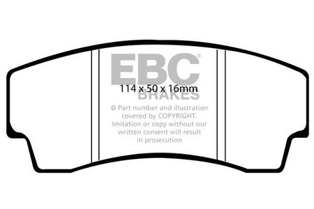 DP4008R - Sada brzdových destiček Série YELLOWSTUFF EBC Brakes