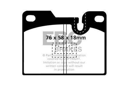 DP5346NDX - Sada brzdových destiček Série BLUESTUFF NDX EBC Brakes