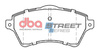 Přední brzdové destičky DBA Brake Pads Street Series Semi-metallic - DB1506SS LAND ROVER Freelander