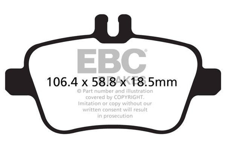 DPX2157 - Sada brzdových destiček Série ULTIMAX2 EBC Brakes