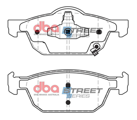 Přední brzdové destičky DBA Brake Pads Street Series Ceramic - DB2308SS HONDA Civic 10th Gen 9th FK Tourer