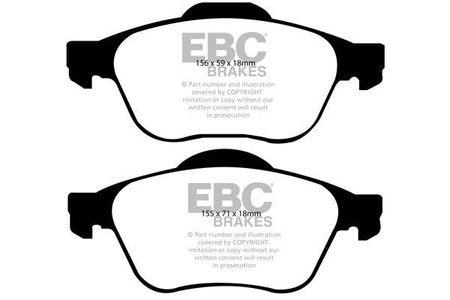 DP1421 - Sada brzdových destiček Série ULTIMAX2 EBC Brakes
