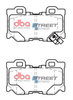 Zadní brzdové destičky DBA Brake Pads Street Series Ceramic - DB2401SS INFINITI FX30D FX37 FX50 G37 M30D M35h M37 Q50 Hybrid Q60 Coupe Q70 QX70 NISSAN 370Z Nismo Skyline V36 V36