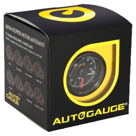 Auto Gauge Tlakoměr oleje - SMOKE