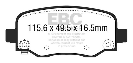 DPX3031 - Sada brzdových destiček Série ULTIMAX2 EBC Brakes