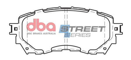 Přední brzdové destičky DBA Brake Pads Street Series Ceramic - DB2293SS MAZDA 6 GJ GL