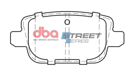 Zadní brzdové destičky DBA Brake Pads Street Series Ceramic - DB1999SS FORD Focus Mk2 Galaxy Kuga Mk1 Mondeo Estate Mk4 Hatchback Saloon S-Max LAND ROVER Freelander VOLVO S80 T5 T6 V70 Mk3 XC70
