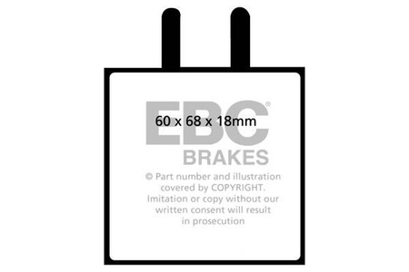 DP3543C - Sada brzdových destiček Série REDSTUFF EBC Brakes
