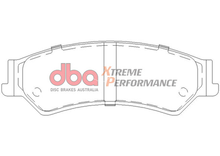 Zadní brzdové destičky DBA Brake Pads Xtreme Performance - DB1675XP FORD Aust NZ S.Africa Fairmont BF V8 Falcon Territory