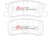 Zadní brzdové destičky DBA Brake Pads Street Performance - DB1464SP CHRYSLER USA Sebring CITROEN C-Crosser Enterprise C4 Aircross DODGE Avenger Caliber JEEP Compass MK Patriot LANCIA Flavia MITSUBISHI ASX Grandis Lancer Outlander Pajero Shogun PEUGEOT