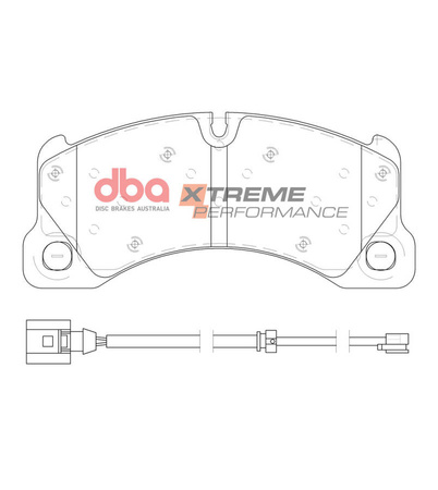 Přední brzdové destičky DBA Brake Pads Xtreme Performance - DB15102XP PORSCHE Cayenne 92A 9PA Macan Panamera 970 VOLKSWAGEN Touareg 1st Gen 2nd