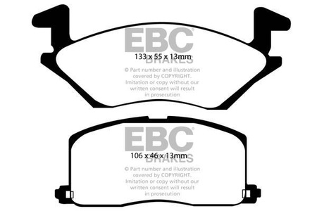 DP879 - Sada brzdových destiček Série ULTIMAX2 EBC Brakes