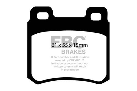 DP3671C - Sada brzdových destiček Série REDSTUFF EBC Brakes