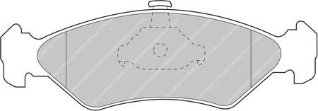 Přední brzdová destička Ferodo Racing DS2500 FCP1082H FORD Fiesta 3 4 Van Ka MAZDA 121,