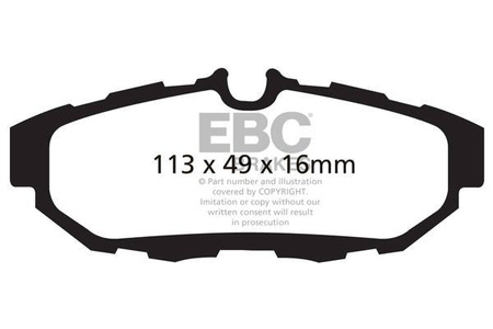 DP31870C - Sada brzdových destiček Série REDSTUFF EBC Brakes