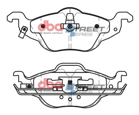 Přední brzdové destičky DBA Brake Pads Street Series Ceramic - DB1424SS HOLDEN Aust NZ OPEL Astra G Cabriolet Classic Coupe VAUXHALL Astravan