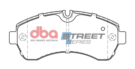 Přední brzdové destičky DBA Brake Pads Street Series Semi-metallic - DB1974SS MERCEDES-BENZ Sprinter 211D 214D 311D 314D 316D 319D 411D 413D 414D 415D 416D 418D 419D 424 509D 510D 511D 513D 514D 515D 516D 518D 519D VOLKSWAGEN Crafter 50