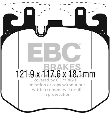 DP32304C - Sada brzdových destiček Série REDSTUFF EBC Brakes