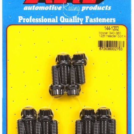 Sady čepů pro záhlaví ARP 144-1202 Mopar 340-360 12pt header bolt kit Chrysler Small Block