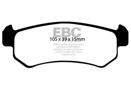 DP1548 - Sada brzdových destiček Série ULTIMAX2 EBC Brakes