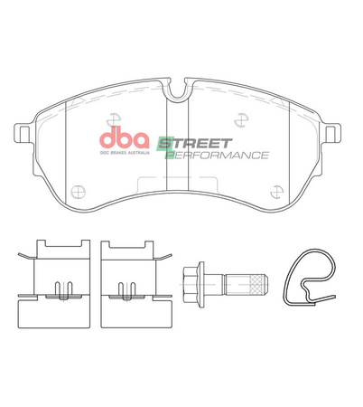 Přední brzdové destičky DBA Street Performance - DB15134SP