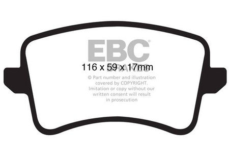 DP1988 - Sada brzdových destiček Série ULTIMAX2 EBC Brakes