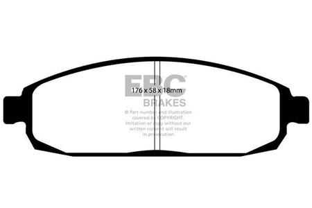 DP1732 - Sada brzdových destiček Série ULTIMAX2 EBC Brakes