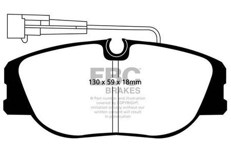 DP3733C - Sada brzdových destiček Série REDSTUFF EBC Brakes
