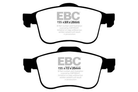 DPX2090 - Sada brzdových destiček Série ULTIMAX2 EBC Brakes