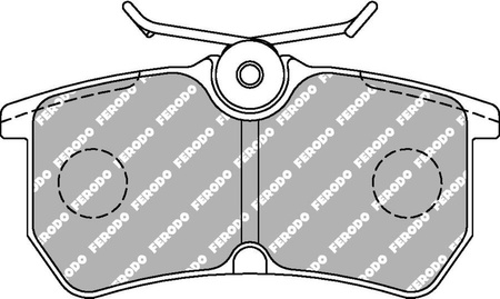 Zadní brzdová destička Ferodo Racing DS2500 FCP1319H FORD Fiesta 5 6 FOCUS I DBW 