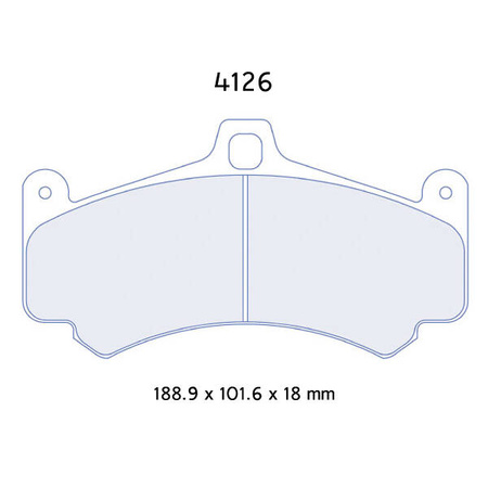 Brzdové destičky Carbone Lorraine RC6E - Porsche 997 3,8 GT3 Cup (07-)