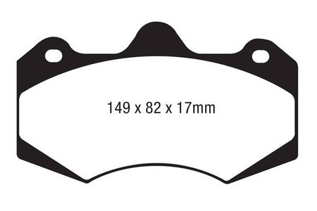 DP5062NDX - Sada brzdových destiček Série BLUESTUFF NDX EBC Brakes