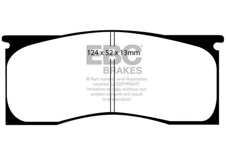 DP31157C - Sada brzdových destiček Série REDSTUFF EBC Brakes