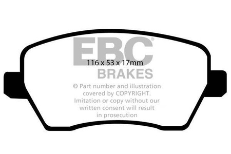 DP1903 - Sada brzdových destiček Série ULTIMAX2 EBC Brakes