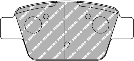 Zadní brzdová destička Ferodo Racing DS2500 FCP1469H ALFA ROMEO MITO 955 MiTo 955 FIAT Bravo II 198 Multipla STILO 192 Multi Wagon LANCIA DELTA III 844 PEUGEOT 207 207