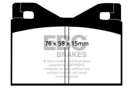 DP3126C - Sada brzdových destiček Série REDSTUFF EBC Brakes